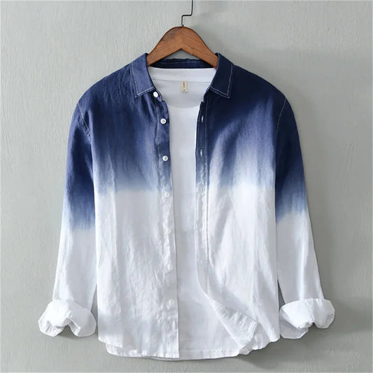 Aurora Crescent Linen Shirt